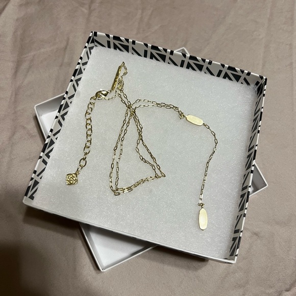 Kendra Scott Gold Fern Y Necklace - Picture 3 of 3